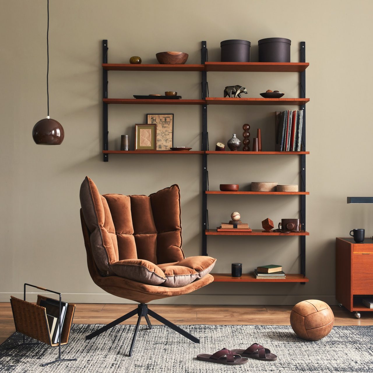 stylish interior of living room
